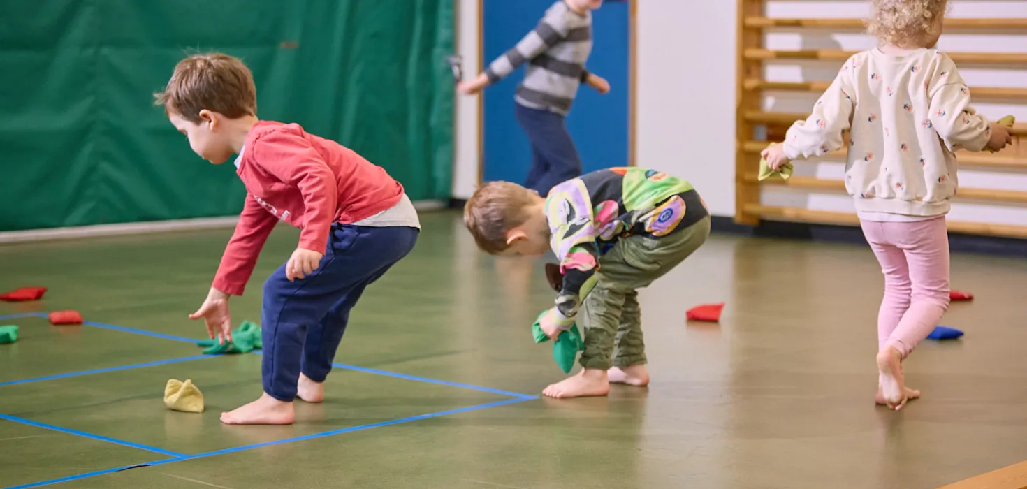 Kids playing ball game