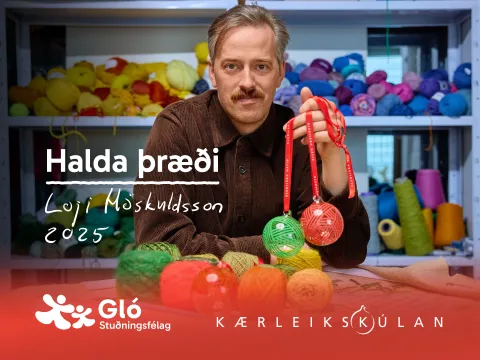 Loji Höskuldsson listamaður Kærleikskúlunnar 2025