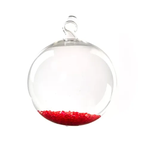 Kærleikskúla með rauðum perlum