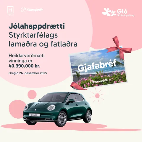 Jólahappdrætti Styrktarfélags lamaðra og fatlaðra 2025