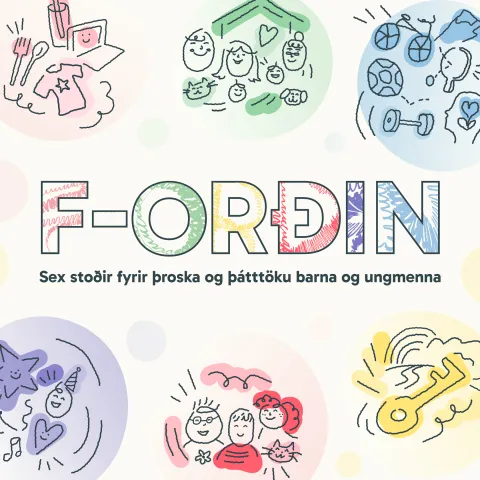 F-orðin veggspjald