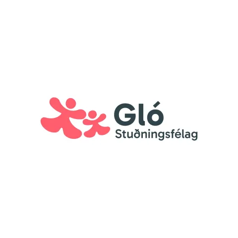 Gló stuðningsfélag merki