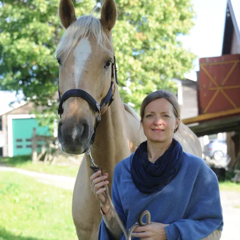 woman with horse