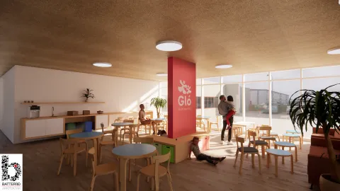 Endurhönnun á Gló Æfingastöð anddyri