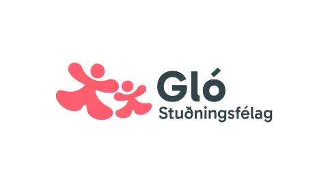 Gló stuðningsfélag merki